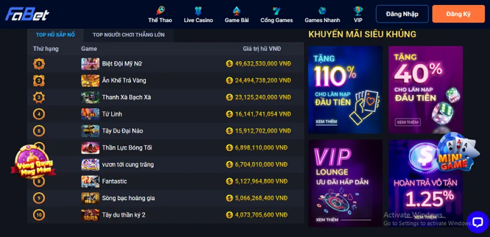 Ứng dụng di động bin88 casino